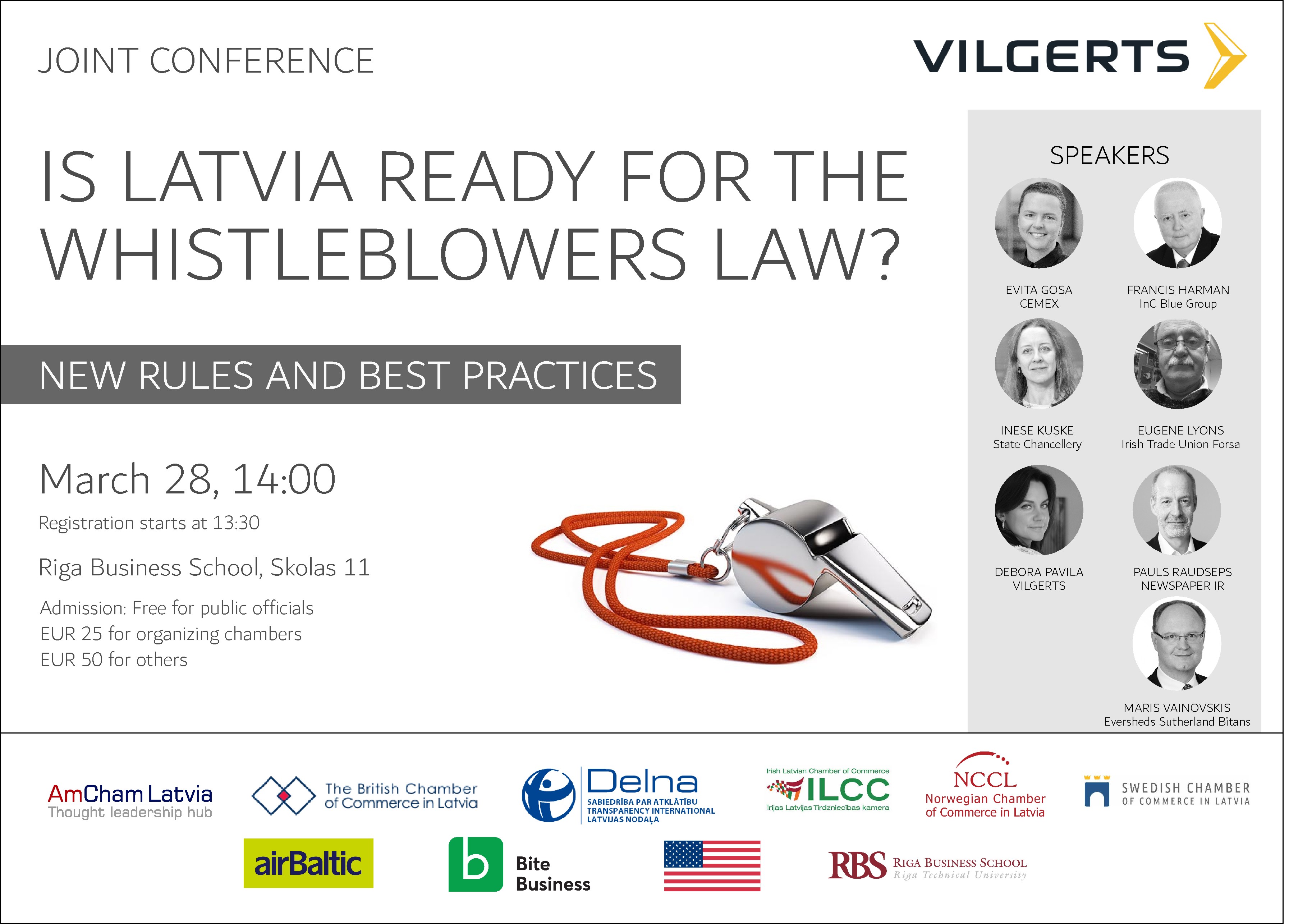 Joint Conference Is Latvia ready for the Whistleblowers Law? New rules
