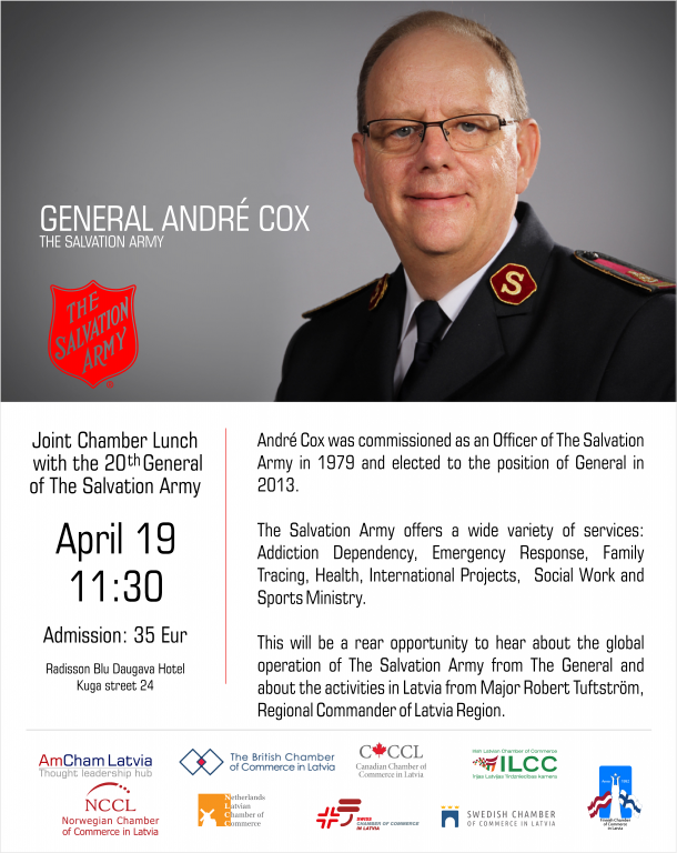 Joint Chamber Lunch with Salvation Army General Andre Cox