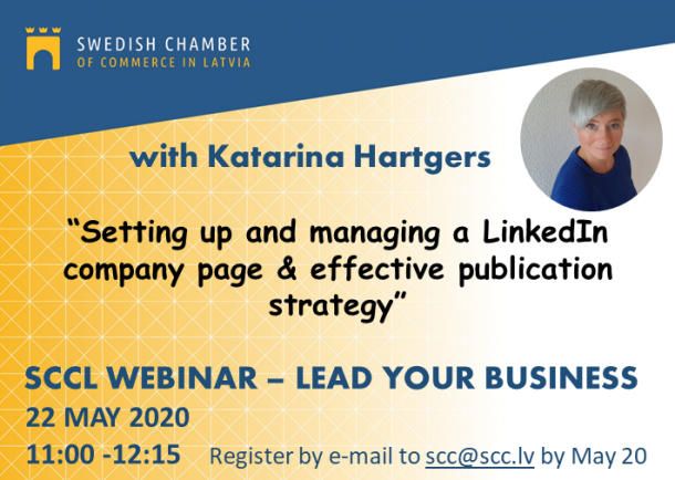 SCCL WEBINAR - LEAD YOUR BUSINESS | LinkedIn COMPANY page