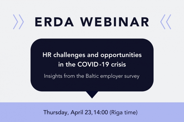 ERDA WEBINAR: “HR challenges and opportunities in the COVID-19 crisis”
