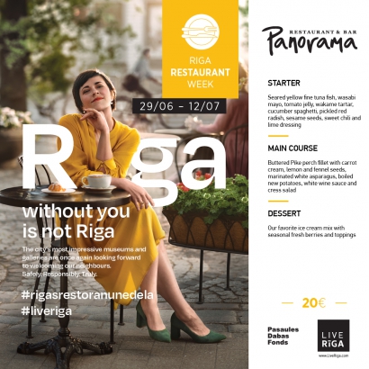 Panorama Restaurant & Riga Restaurant Week 2020