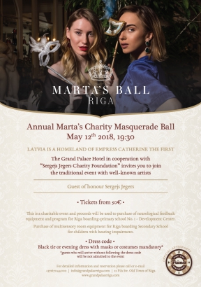 Charity MARTA’S MASQUERADE BALL in Riga
