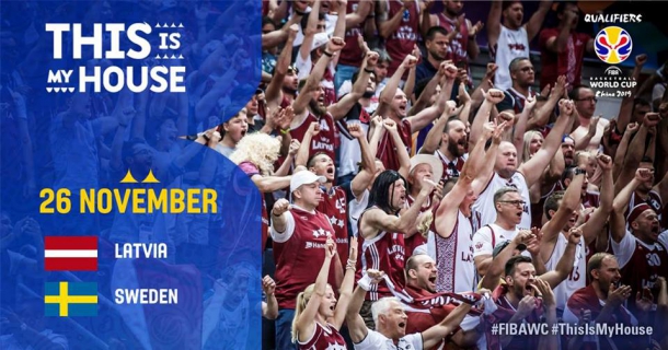 Basketball Game Latvia vs Sweden