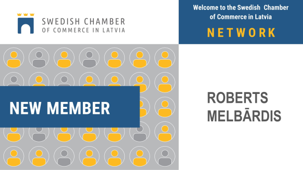 Chamber welcomes a new member - ROBERTS MELBĀRDIS