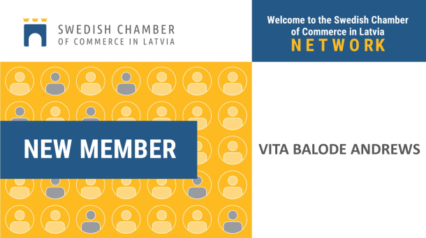 Chamber welcomes a new member - VITA BALODE ANDREWS